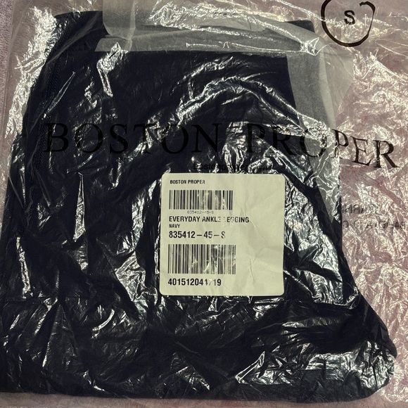 Boston Proper Navy Blue Ankle Leggings - Picture 1 of 7